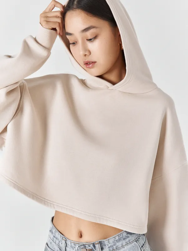 Худи женское, хлопок/полиэстер, песочное, Fidelma, image-3