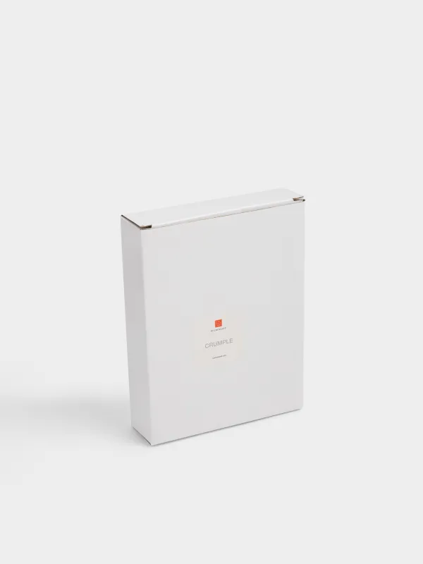 Сәндік ыдыс, 19х15х4 см, керамика, сүт түстес, Мыжылған әсер, Crumple, image-5