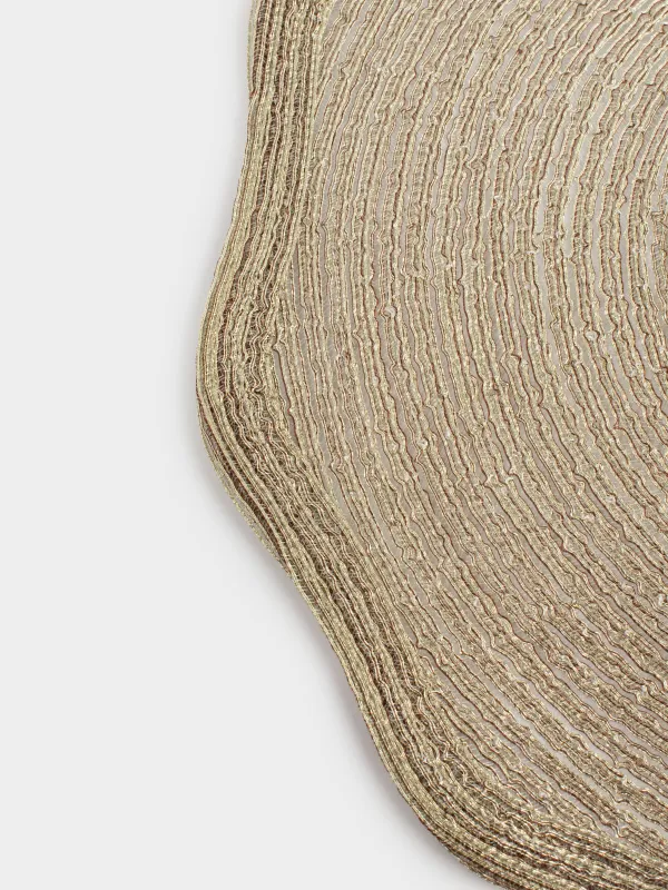 Аспаптарға арналған майлық, 38 см, полиэстер, бұйра, алтын, Rotary shine, image-3