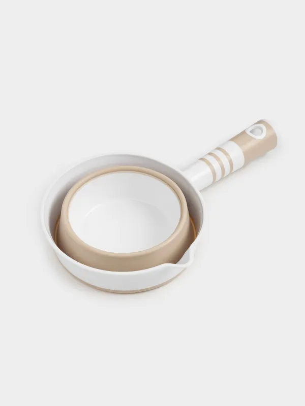 Шөміш, 15см, 1л, жиналмалы, пластик/резеңке, сарғылт-қоңыр, Foldaway, image-1