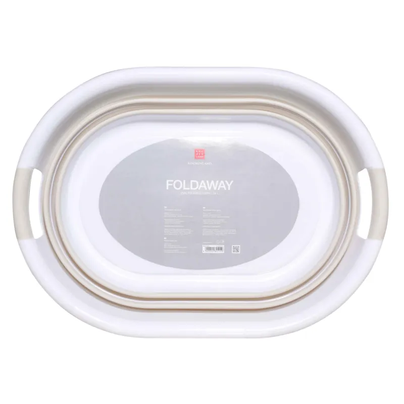 Жиналмалы бассейн, 24 л, сопақ, резеңке / пластик, сұр, Foldaway, image-3