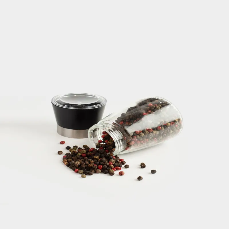 Мельница для специй 13 см, механическая, стекло, Три перца, Seasoning BBQ, image-2