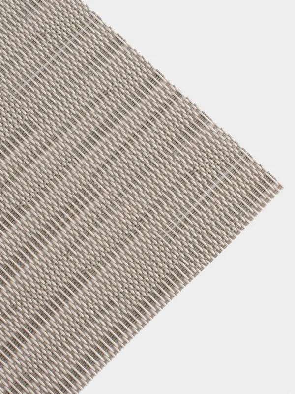 Салфетка под приборы, 30х45 см, ПВХ/полиэстер, прямоугольная, коричневая, Штрихи, Solid, image-1