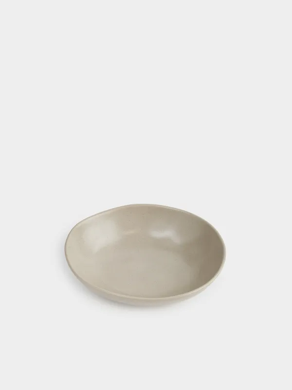 Салатник, 22х6 см, Мятый эффект, Crumple creme, image-1