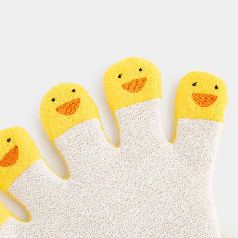 Денені жууға арналған жөке-қолғап, 20х17 см, балаларға арналған, полиэстер, сарғылт-қоңыр-сары, үйректер, Duck yellow, image-6