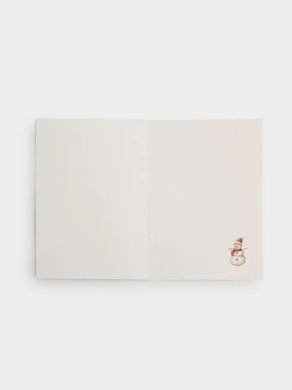 Открытка подарочная, 12х17 см, бумага, Snowy house, image-3