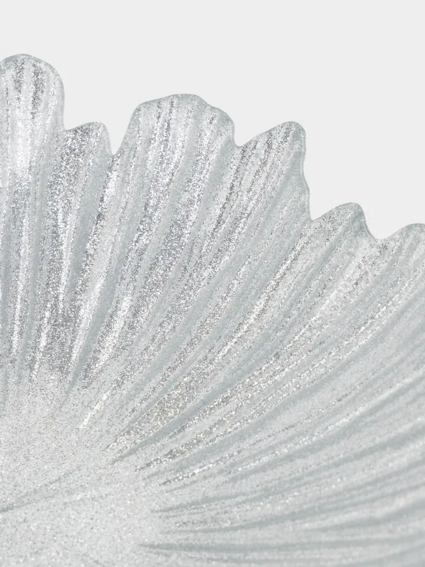 Терең ыдыс, 21х5 см, шыны Р, күміс түстес, Verge, image-2