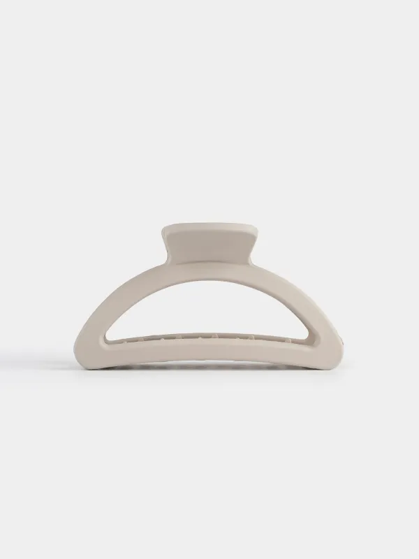 Заколка для волос, 9 см, акрил/металл, серая, Крабик, Hair basic, image-0