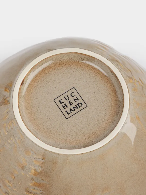 Салат ыдысы, 15х8 см, керамика, түс, Дизайн, Snowy forest, image-4