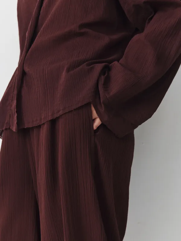 Әйелдер шалбары, өлшемі XS, муслин К, қоңыр, Fermina, image-1