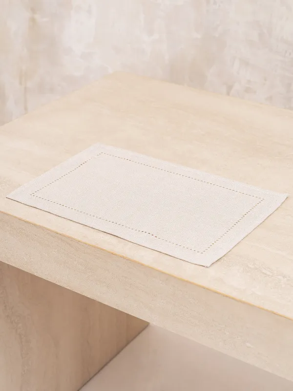 Аспап астындағы майлық, 30х45 см, полиэстер, тікбұрышты, күміс Крем, Hemstitch, image-8