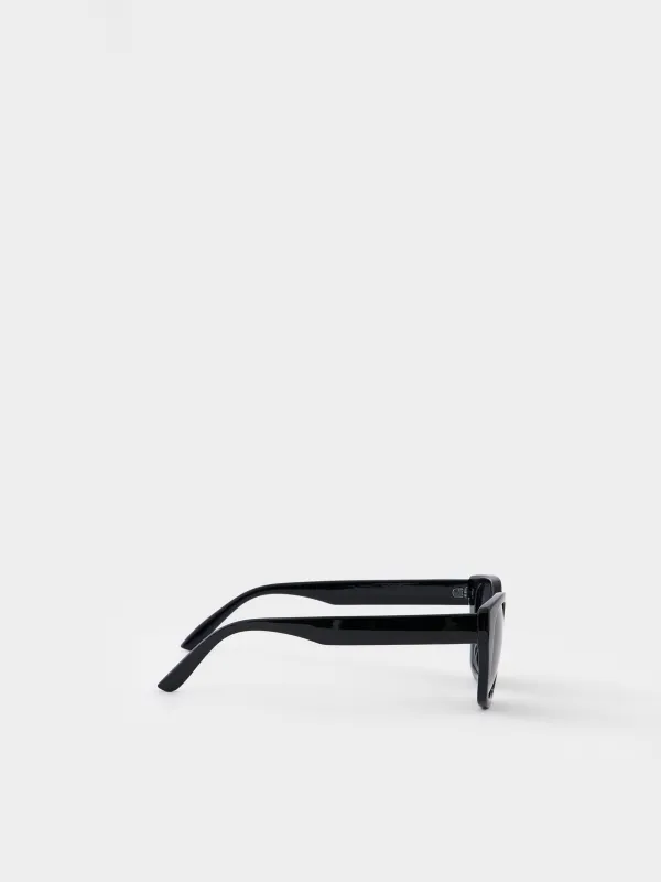 Очки солнцезащитные, пластик, прямоугольные, черные, Nifty, image-2