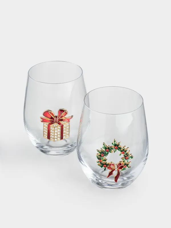 Шыны, 12 см, 540 мл, 2 дана, шыны/металл, Сыйлық және гүл шоқтары, Verset, image-2