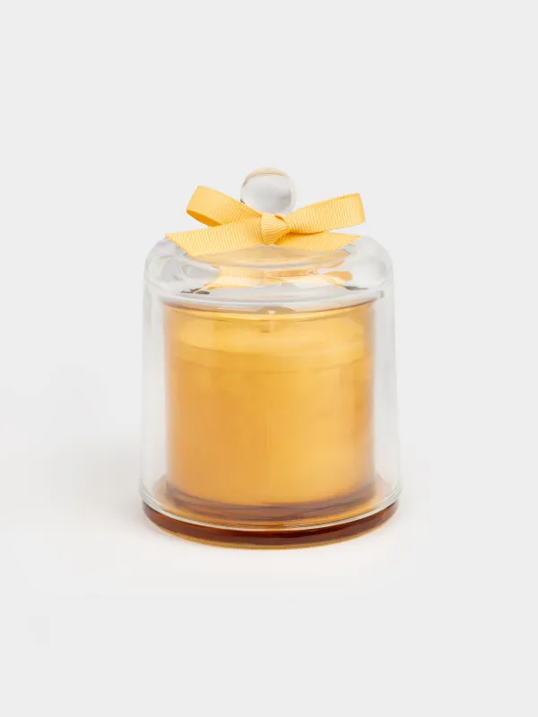 Хош иісті шам, 11 см, шам ұстағышта, қақпағы бар, шыны, Ocean blossom, Esthetic, image-0