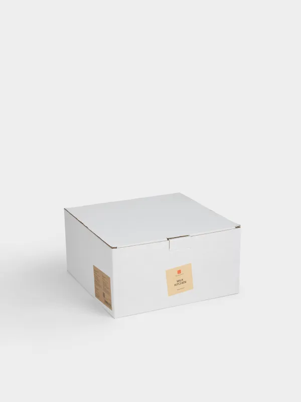 Хлебница, 23х12 см, с разделочной доской, керамика D/бамбук, круглая, молочная, Milk kitchen, image-4