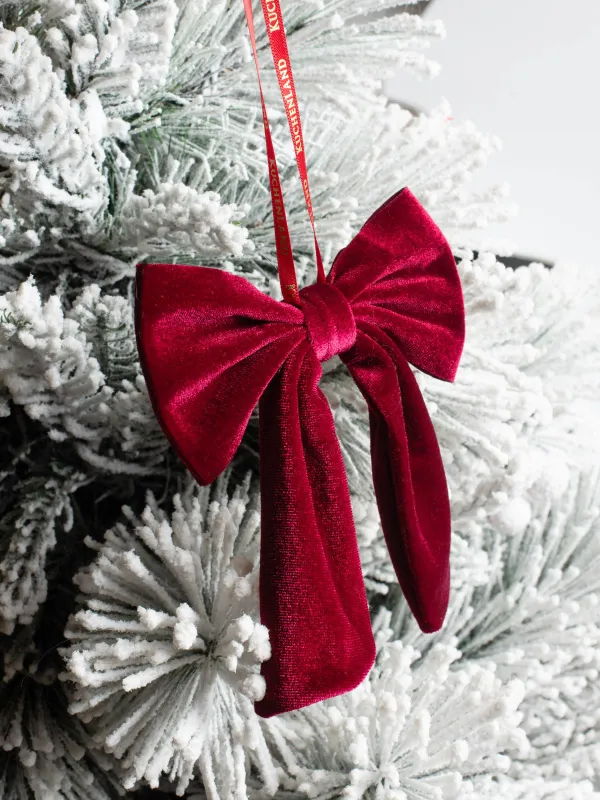 Игрушка елочная, 12х15 см, полиэстер, красная, Бархатный бант, Vogue bow, image-3