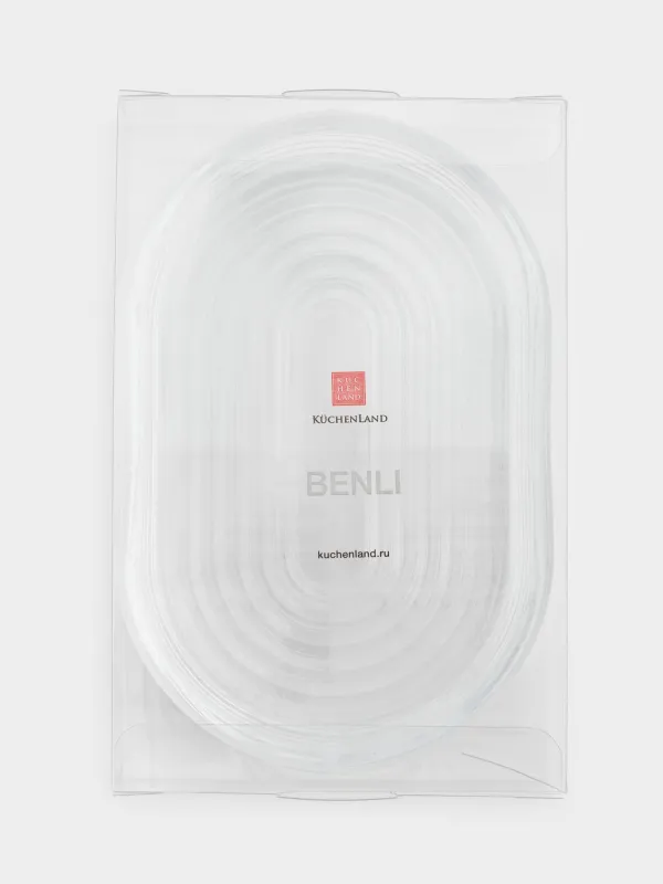 Сабын ыдысы, 13 см, шыны, сопақ, Benli, image-5