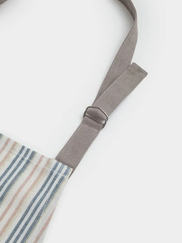 Фартук, 65х85 см, хлопок, молочный, Полосы, Stripes kitchen, image-2