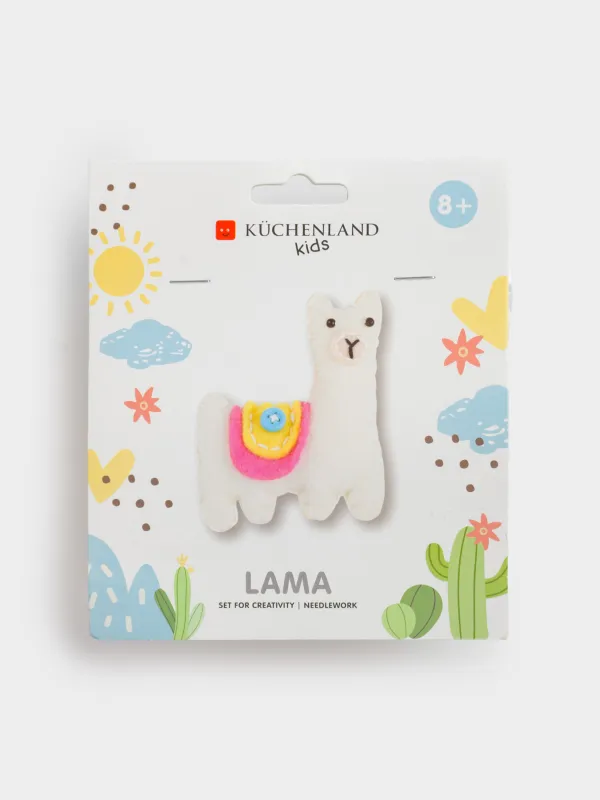 Шығармашылыққа арналған жиынтық, 13х15 см, қолөнер, киіз, салпыншақ, Лама, Creativity, image-0