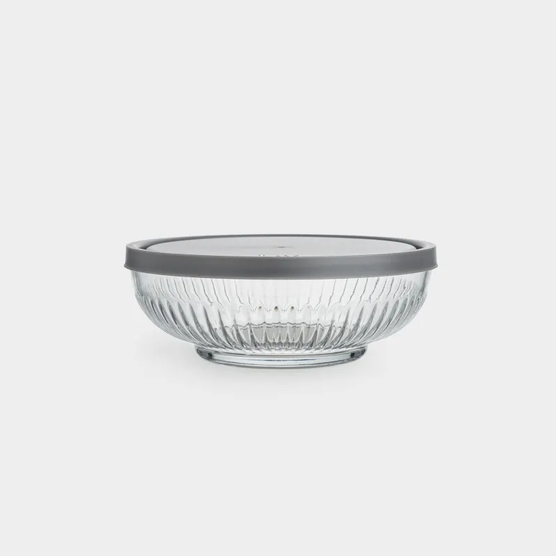 Салат ыдысы, 17х6 см, 800 мл, қақпағы бар, шыны Р / пластик, Мадейра