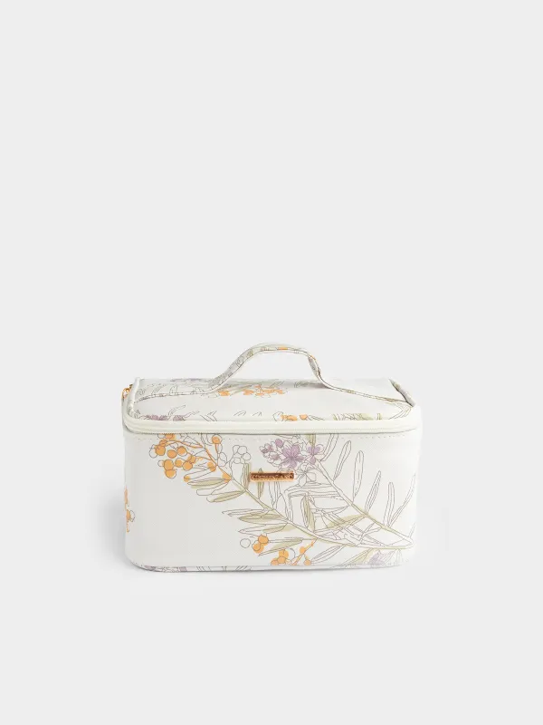 Косметичка, 23х13 см, с ручкой, Мимоза, Isadora, image-1
