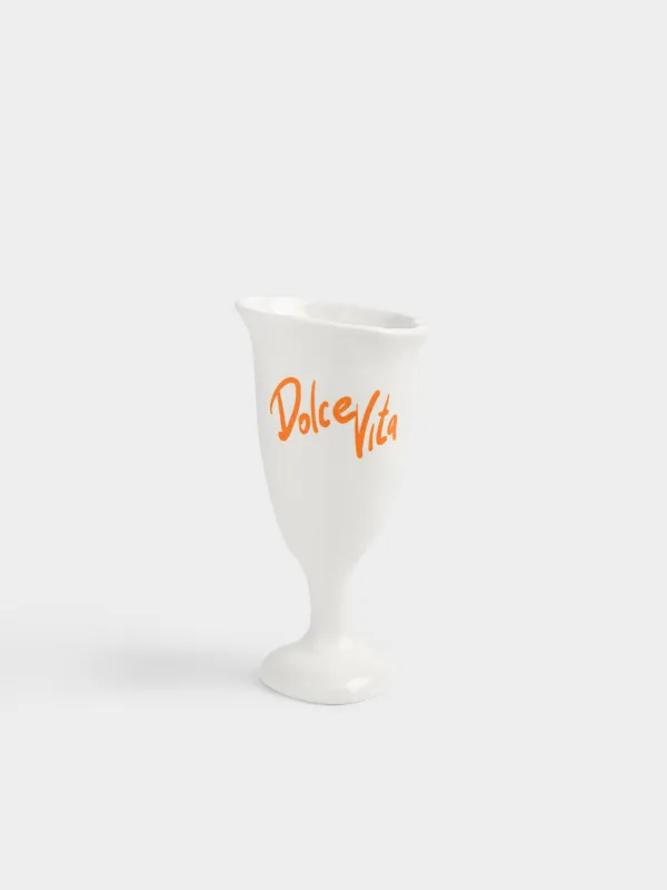 Шарап бокалы, 200 мл, керамика, сүт түстес, Dolce vita, image-0