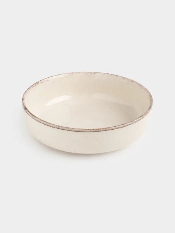 Сервиз обеденный, 6 перс, 18 пр, керамика R, бежевый, в крапинку, Speckled glaze, image-7