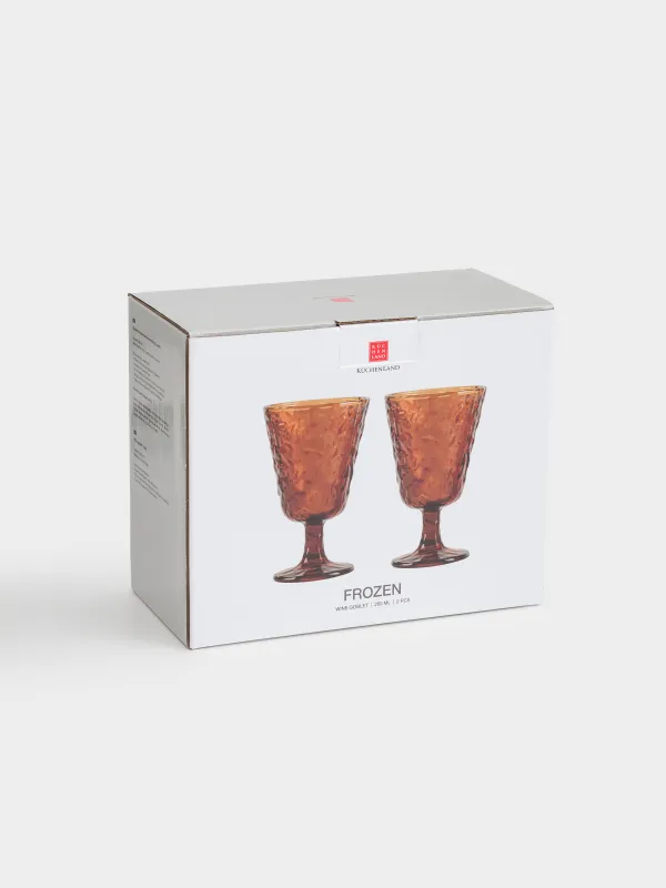 Шарап бокалы, 280 мл, 2 дана, шыны Р, қоңыр, Frozen, image-4