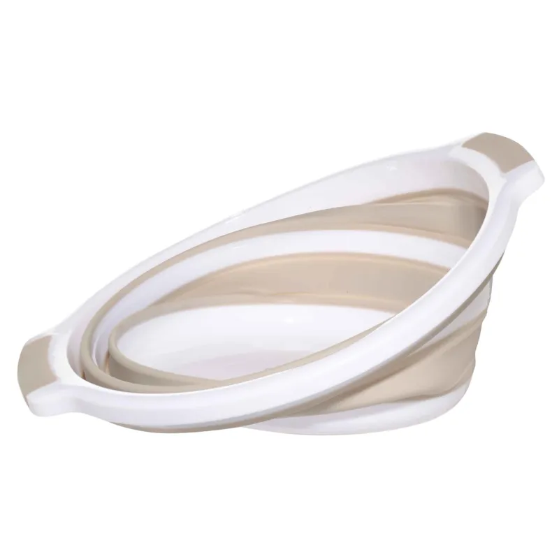 Жиналмалы бассейн, 10 л, пластик / резеңке, сұр-бежевый, Foldaway, image-1