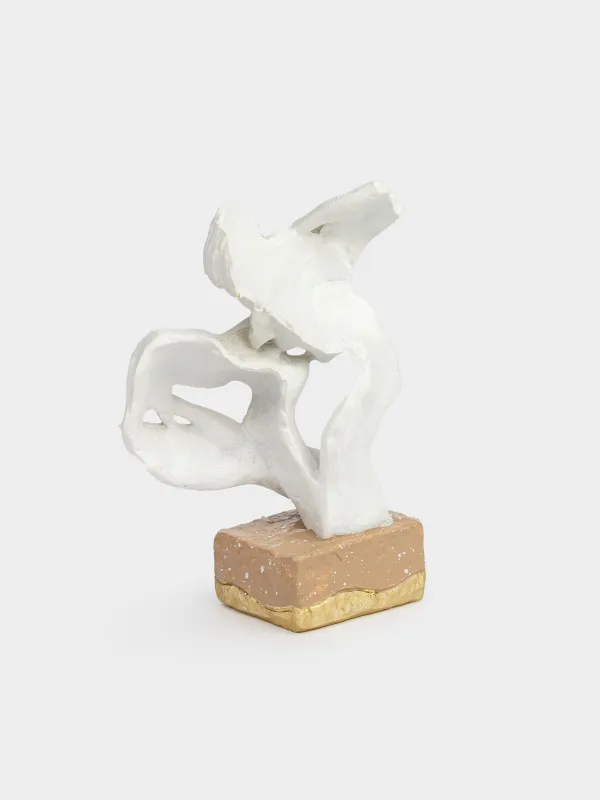 Мүсінше, 8х12 см, полирезин, сүт түстес, Сүйіс, Baise, image-1