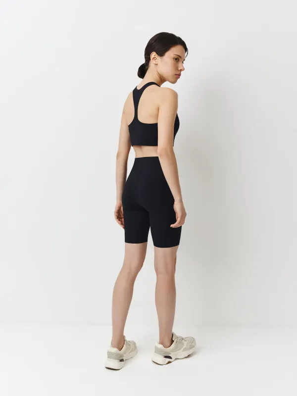 Әйелдерге арналған велосипедкалар, спорттық, өлшемі XS, эластан/полиамид, қара, Ligita, image-3