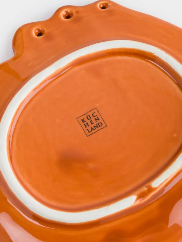 Блюдо, 16 см, керамика D, оранжевое, Тыква, Forest symphony, image-3