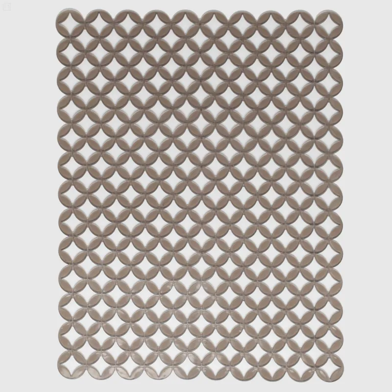 Ас үйге арналған раковина төсеніші, 41х32 см, ПВХ, тікбұрышты, сұр, Гауһар, ұстау