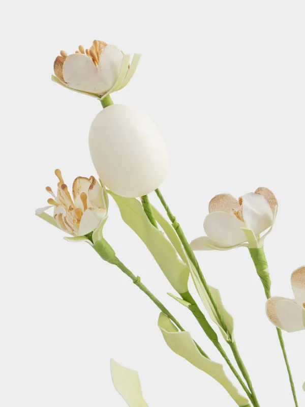 Ветка декоративная, 81 см, Пасхальные яйца и цветы, Rustic Easter decor, image-2