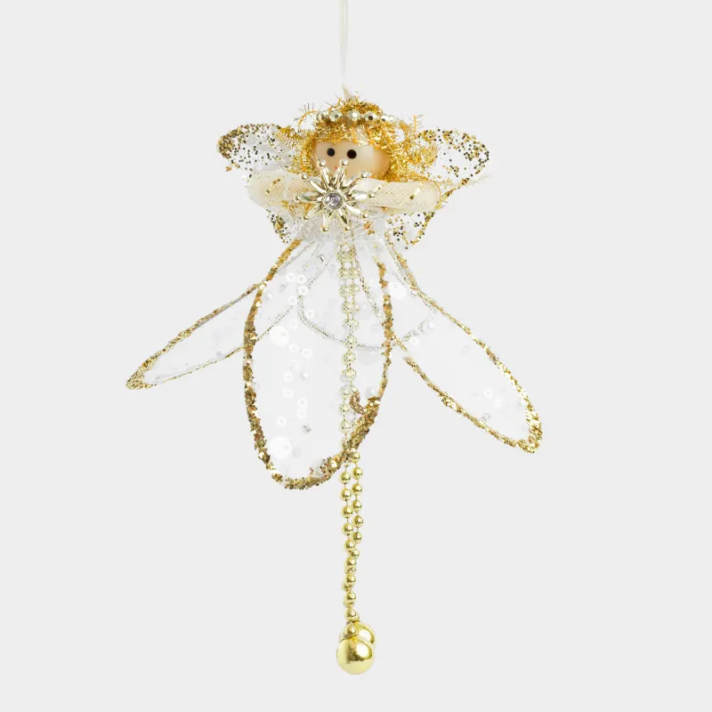 Шырша ойыншығы, 17 см, пластик/полиэстер, шампан, көйлектегі қыз, Sweet girl, image-3