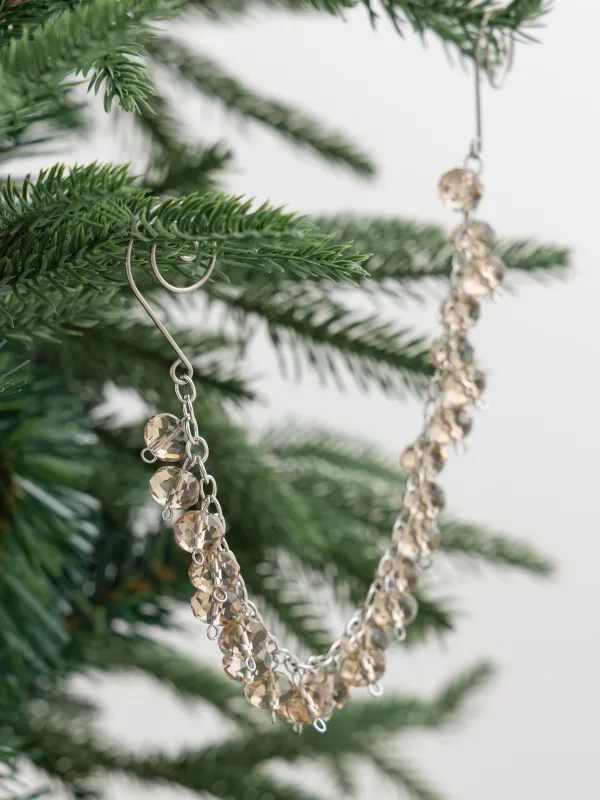 Шырша ойыншығы, 30 см, шыны/металл, кәріптас, Шынжыр, Ice crystal, image-6