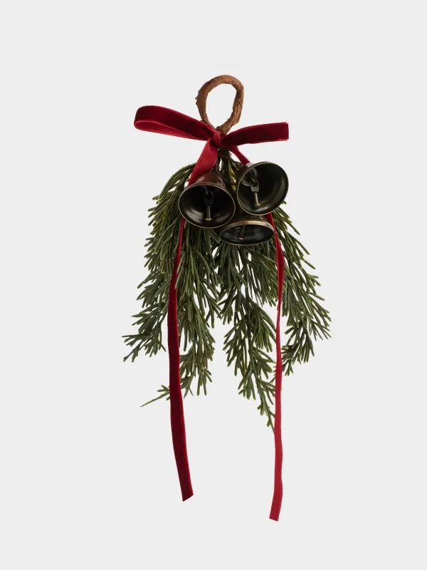 Майлық сақинасы, 5 см, пластик/металл, Қоңыраулары бар шырша, Conifer bell, image-1