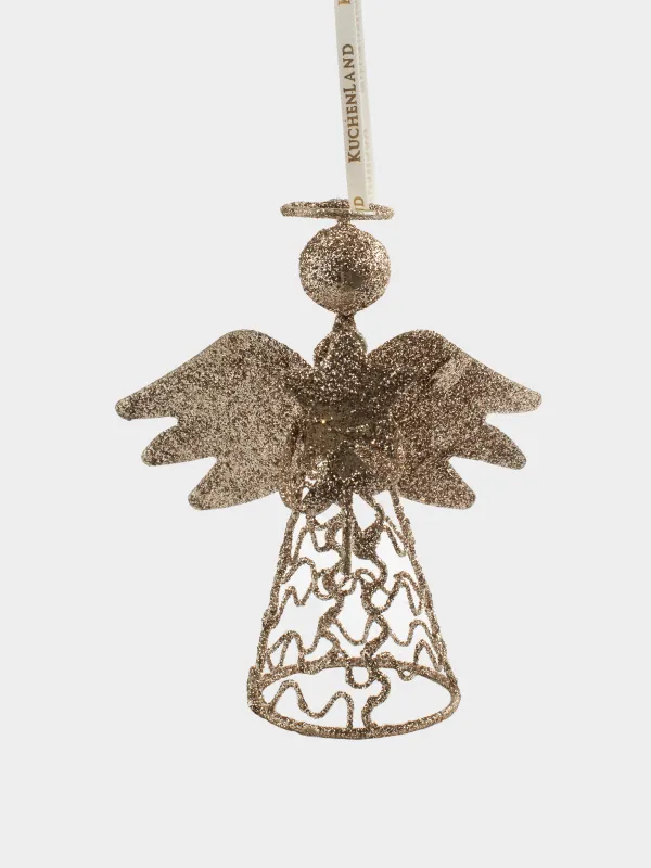 Шырша ойыншығы, 15 см, металл, шампан, Періште, Angel sparks, image-0