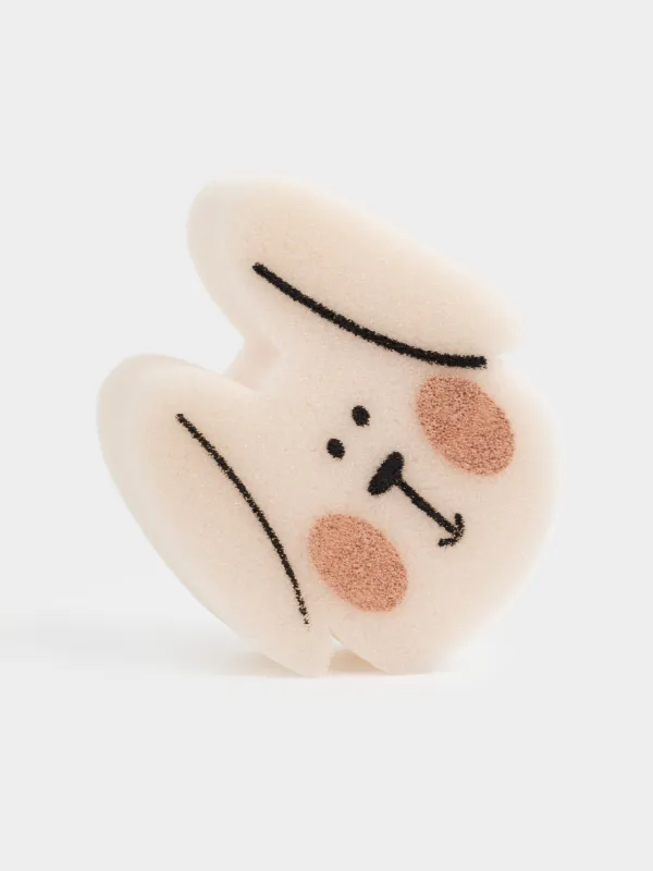 Денеге арналған жууға арналған губка, 12 см, балалар, полиуретан, сарғылт-қоңыр, қоян, Childhood, image-3