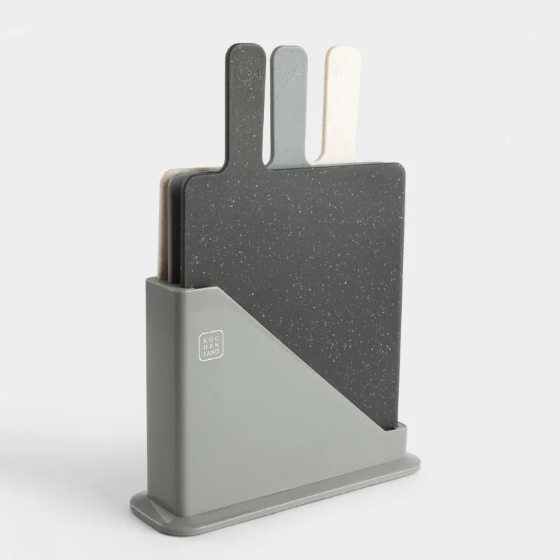 Кесу тақтасы, 32х20 см, 3 дана, стендте, пластик, сұр/сарғылт/қара, Speck