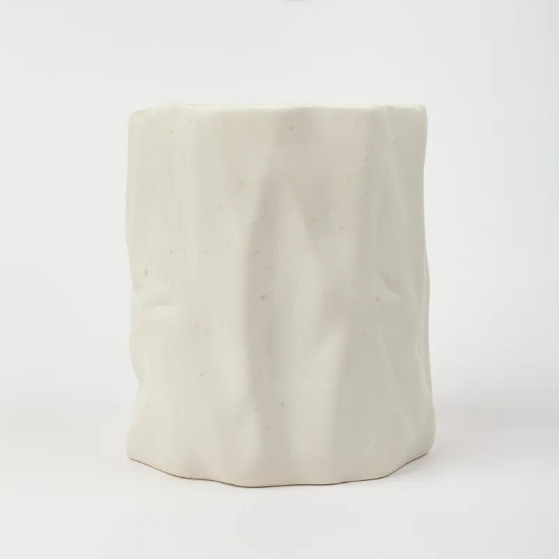 Ас үйге арналған стенд, 15 см, керамика, сүт түстес, дақтары бар, Crumple speckled, image-2