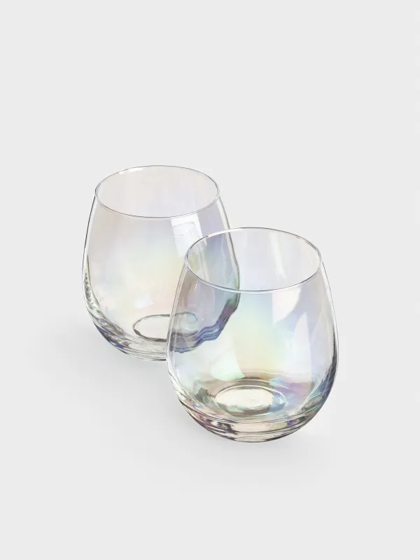 Стақан, 10 см, 460 мл, 2 дана, шыны, інжу-маржан, Floyd polar, image-2