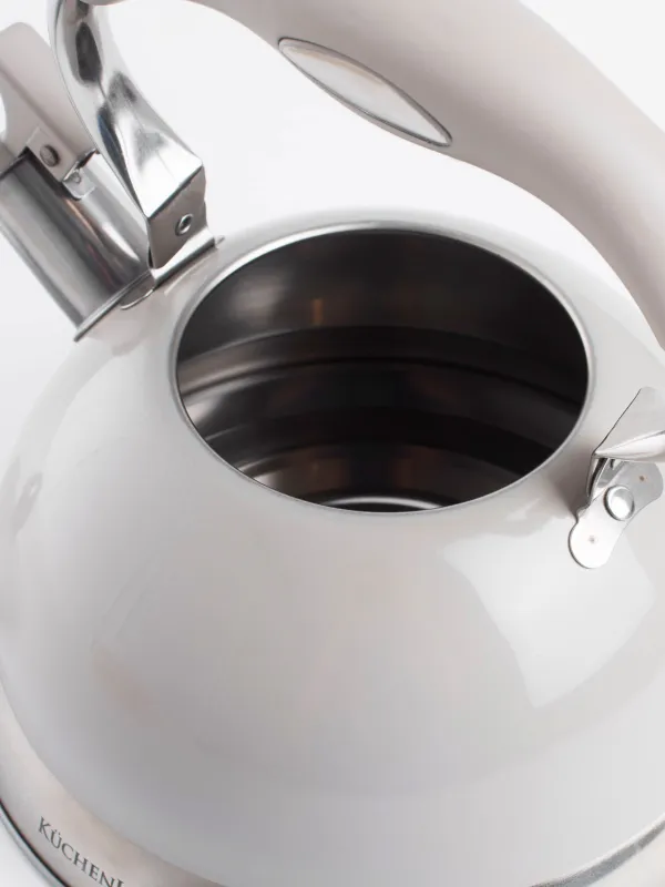 Шайнек, 2,7 л, ысқырықпен, болат, сұр, Whistle, image-3