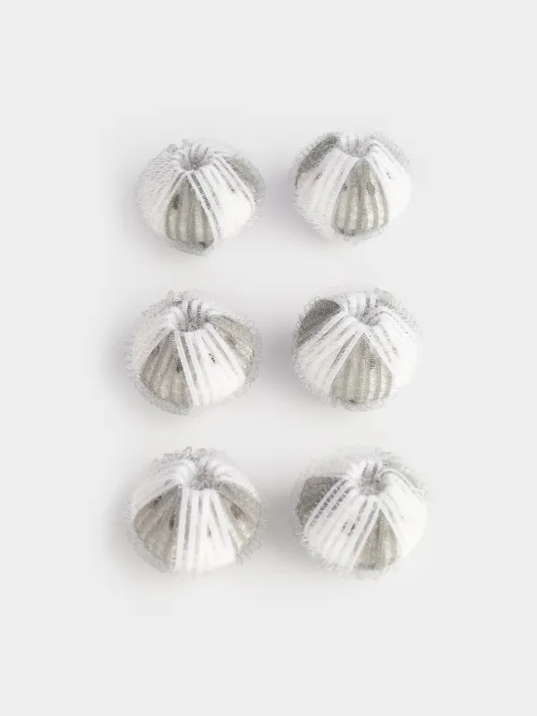 Шарик для стирки, 3 см, 6 шт, с эффектом сбора шерсти, нейлон, серый, Washing ball, image-1