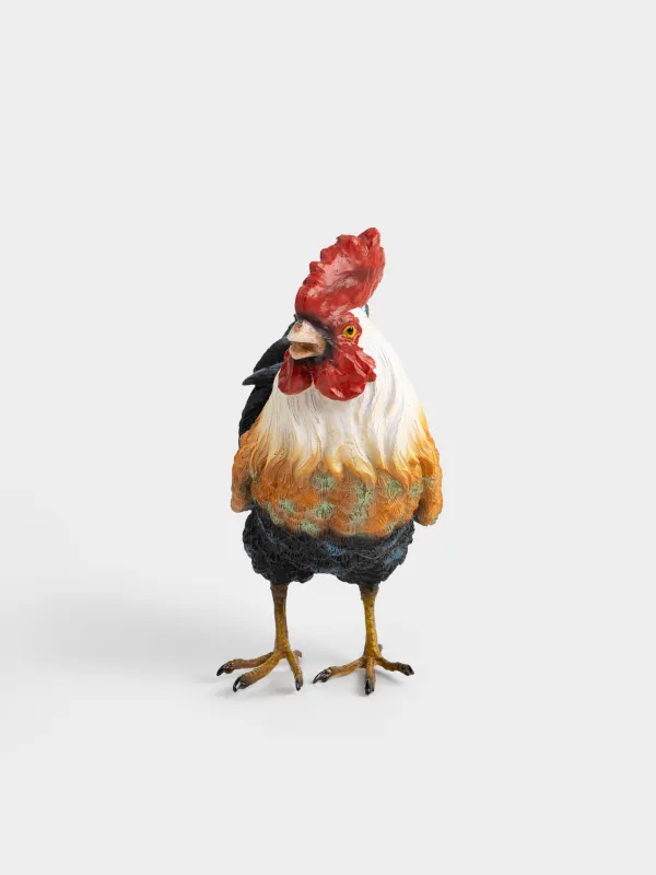 Мүсінше, 19 см, полирезин/металл, қоңыр және көк, Әтеш, Easter pullet, image-2