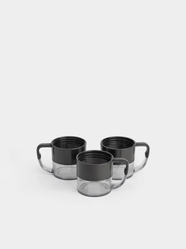 Сусындарға арналған жиынтық, 3 адам, 4 зат, саяхатқа арналған, термос, 450 мл, болат/пластик, қара, Electrum, image-3