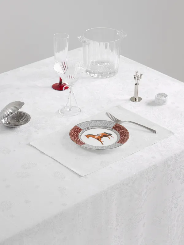 Аспаптарға арналған майлық, 30х45 см, жаккард, полиэстер, тікбұрышты, сарғылт-қоңыр, Қар ұшқындары, Snowflakes, image-5