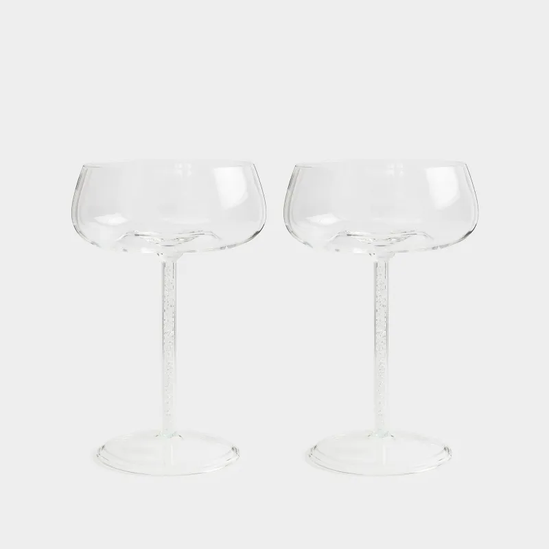 Шампан бокалы, 270 мл, 2 дана, шыны Б/страздар, Sorento crystal