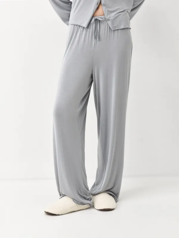 Әйелдер шалбары, үйге арналған, өлшемі S, вискоза/эластан, сұр және көк, Meryl, image-2