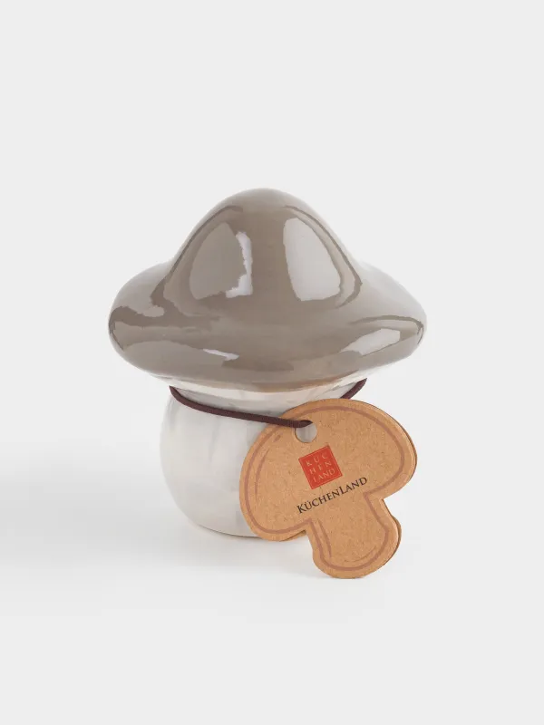 Мүсінше, 7 см, керамика, сүтті-қоңыр, Саңырауқұлақ, Slight frost, image-2